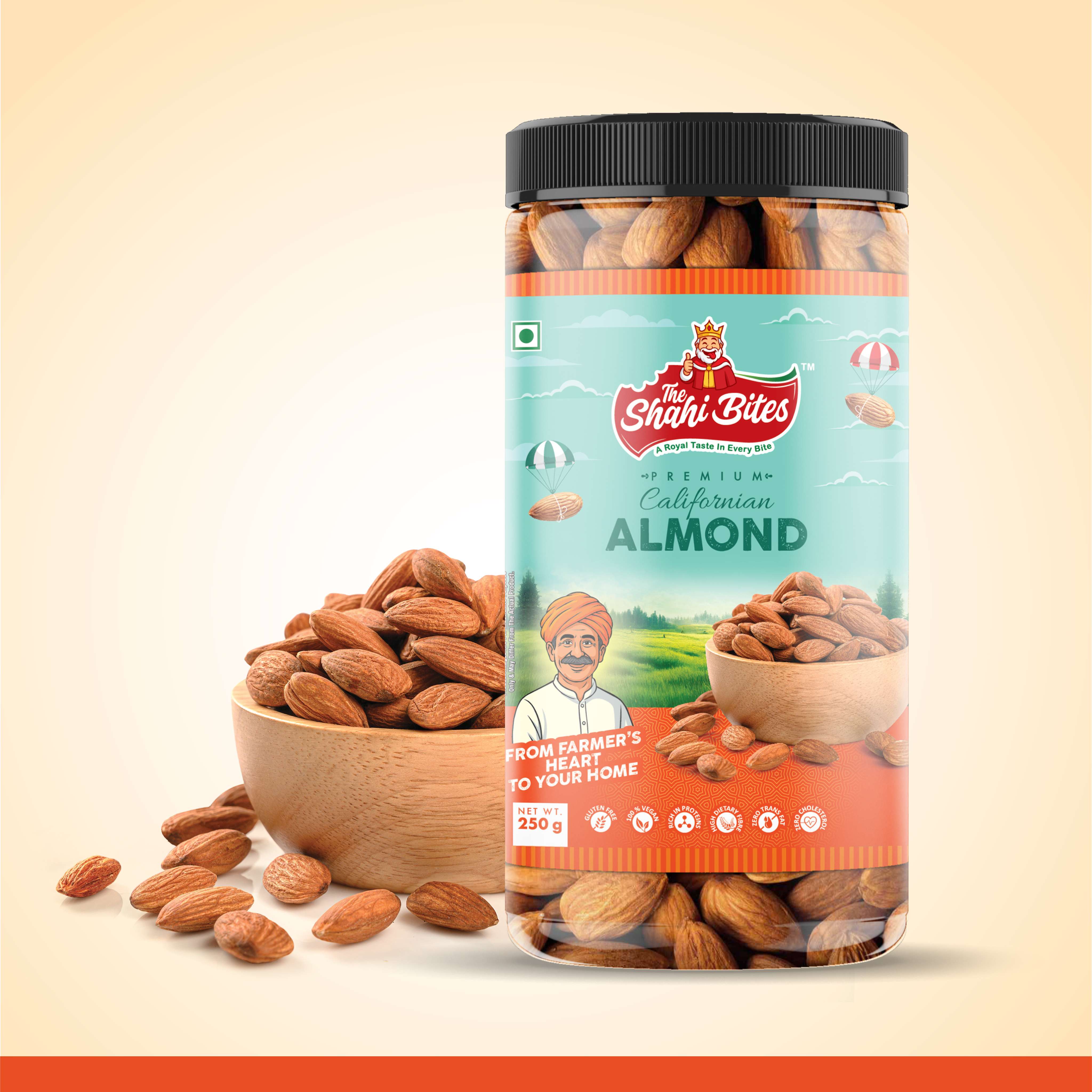 Shahi Bites Californian Almond – Jumbo Size - 250gm