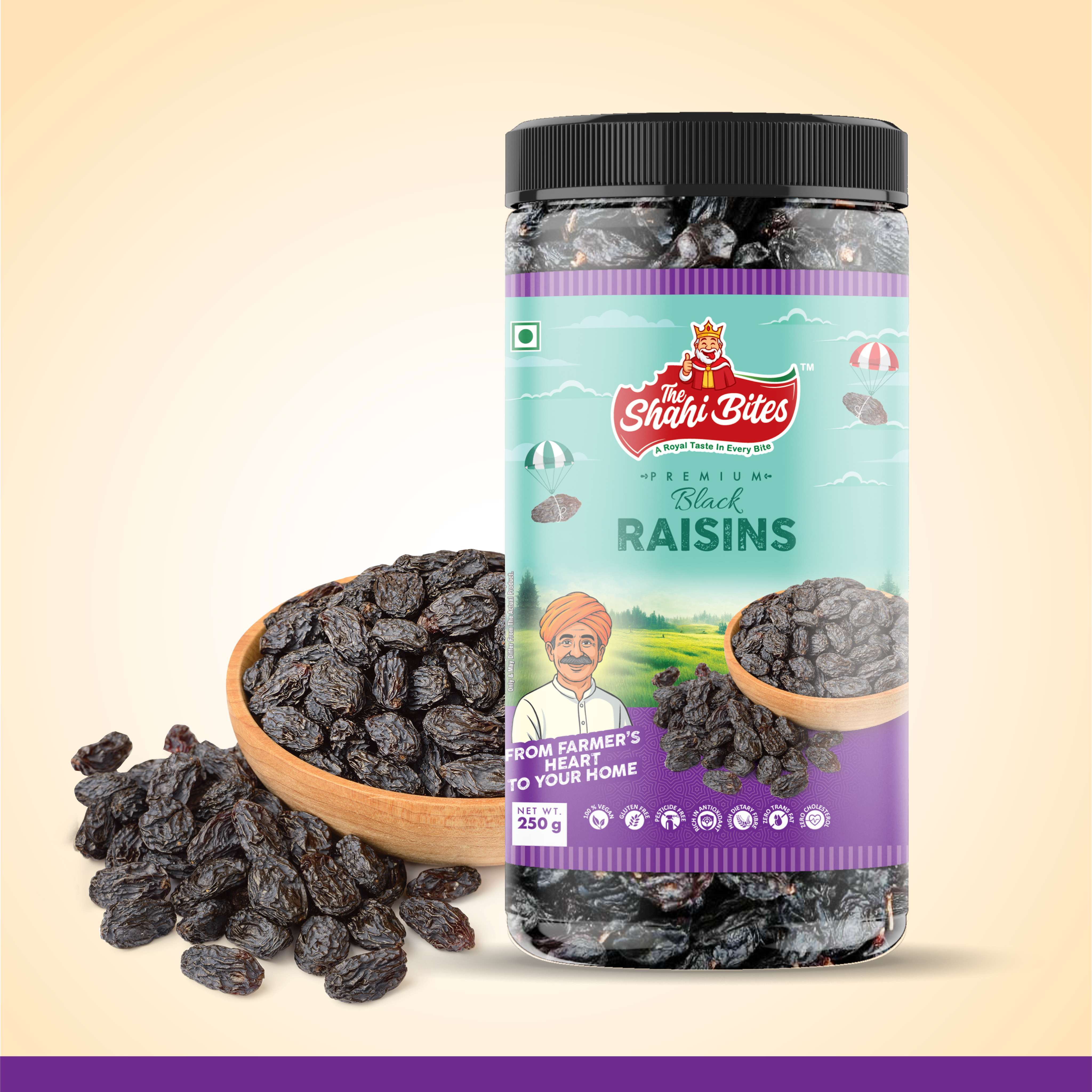 Shahi Bites Premium Black Raisins – 250gm