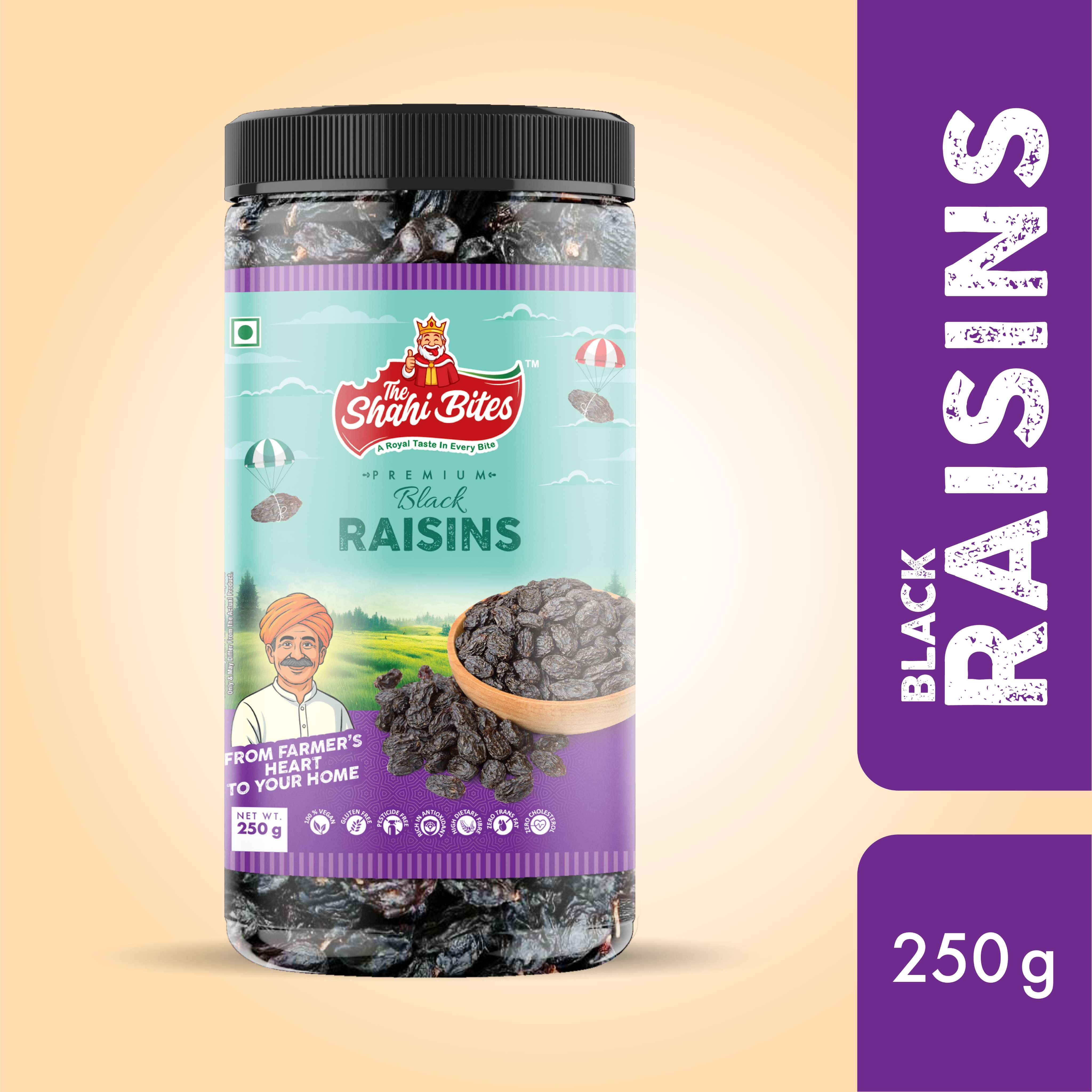 Shahi Bites Premium Black Raisins – 250gm