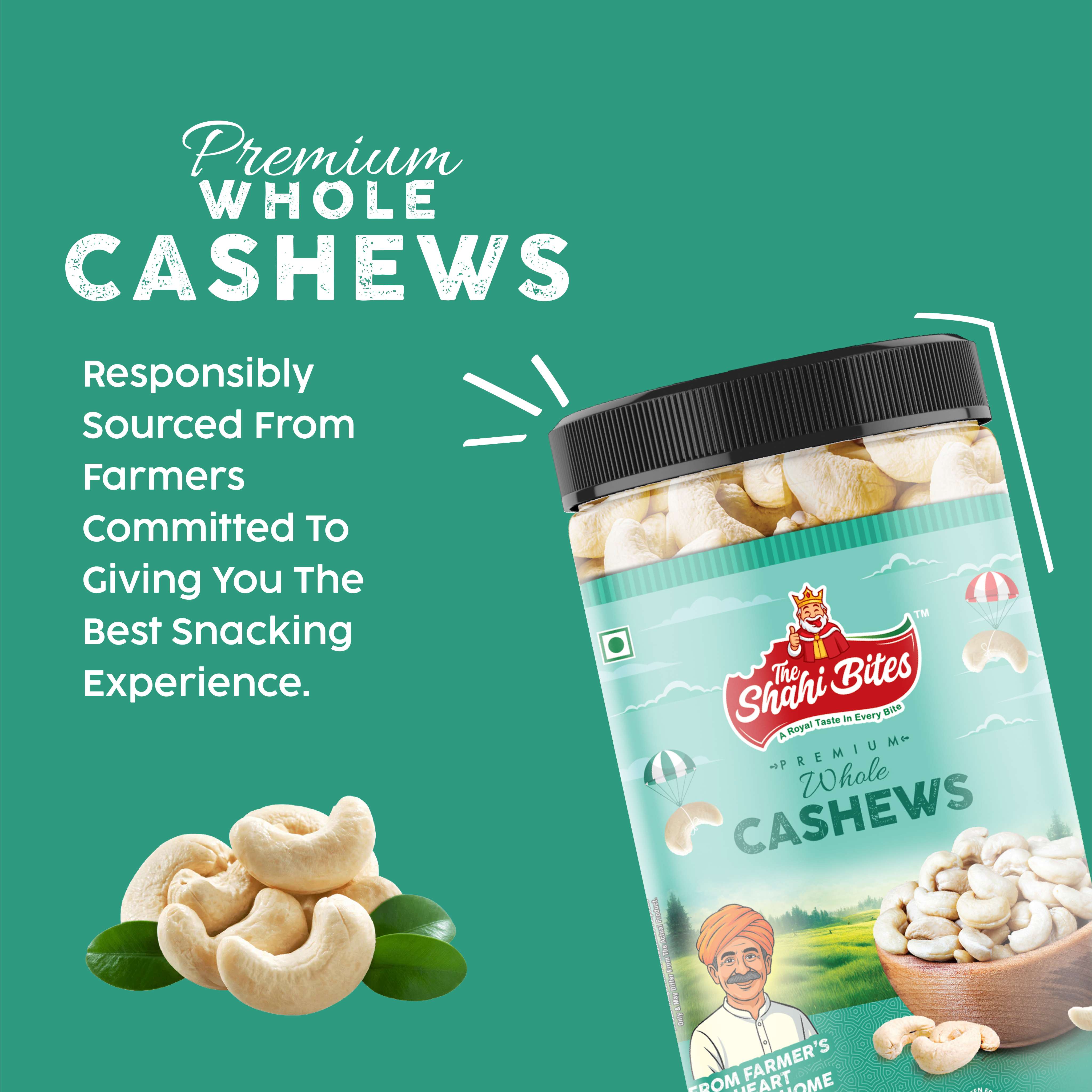 Shahi Bites Jumbo Cashew – 250gm