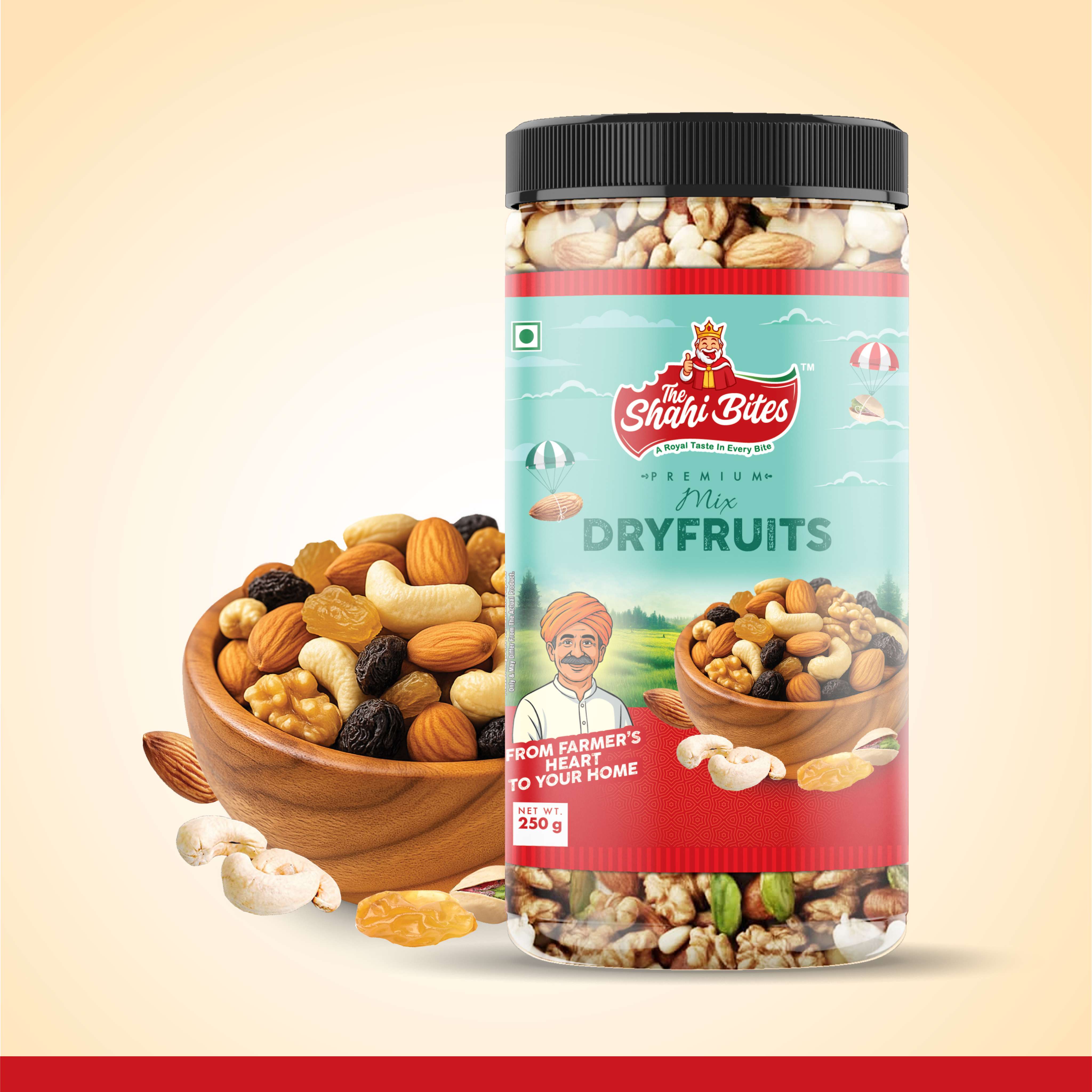Shahi Bites Premium Mix Dry Fruits – Healthy & Luxurious Dry Fruit Blend -250gm