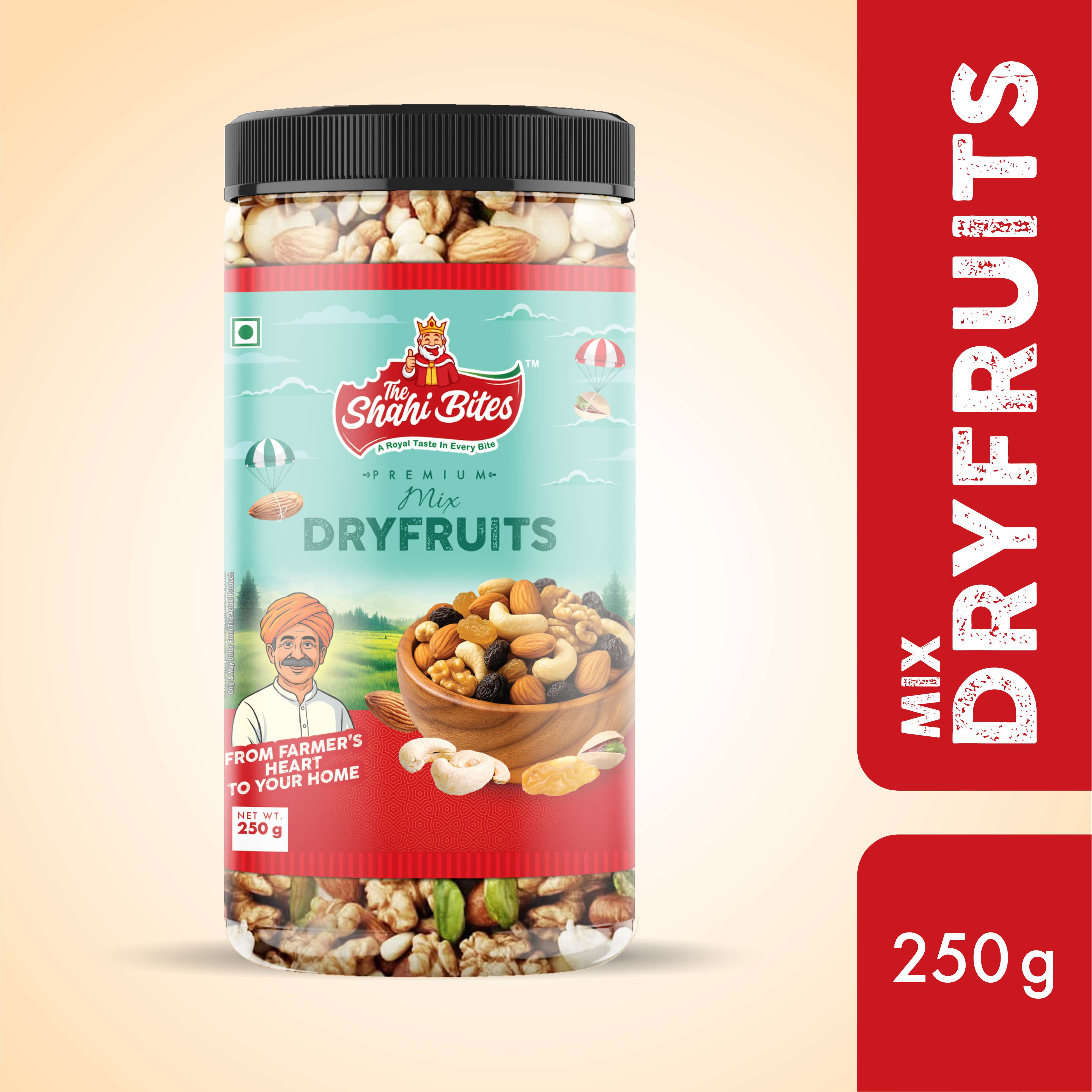 Shahi Bites Premium Mix Dry Fruits – Healthy & Luxurious Dry Fruit Blend -250gm