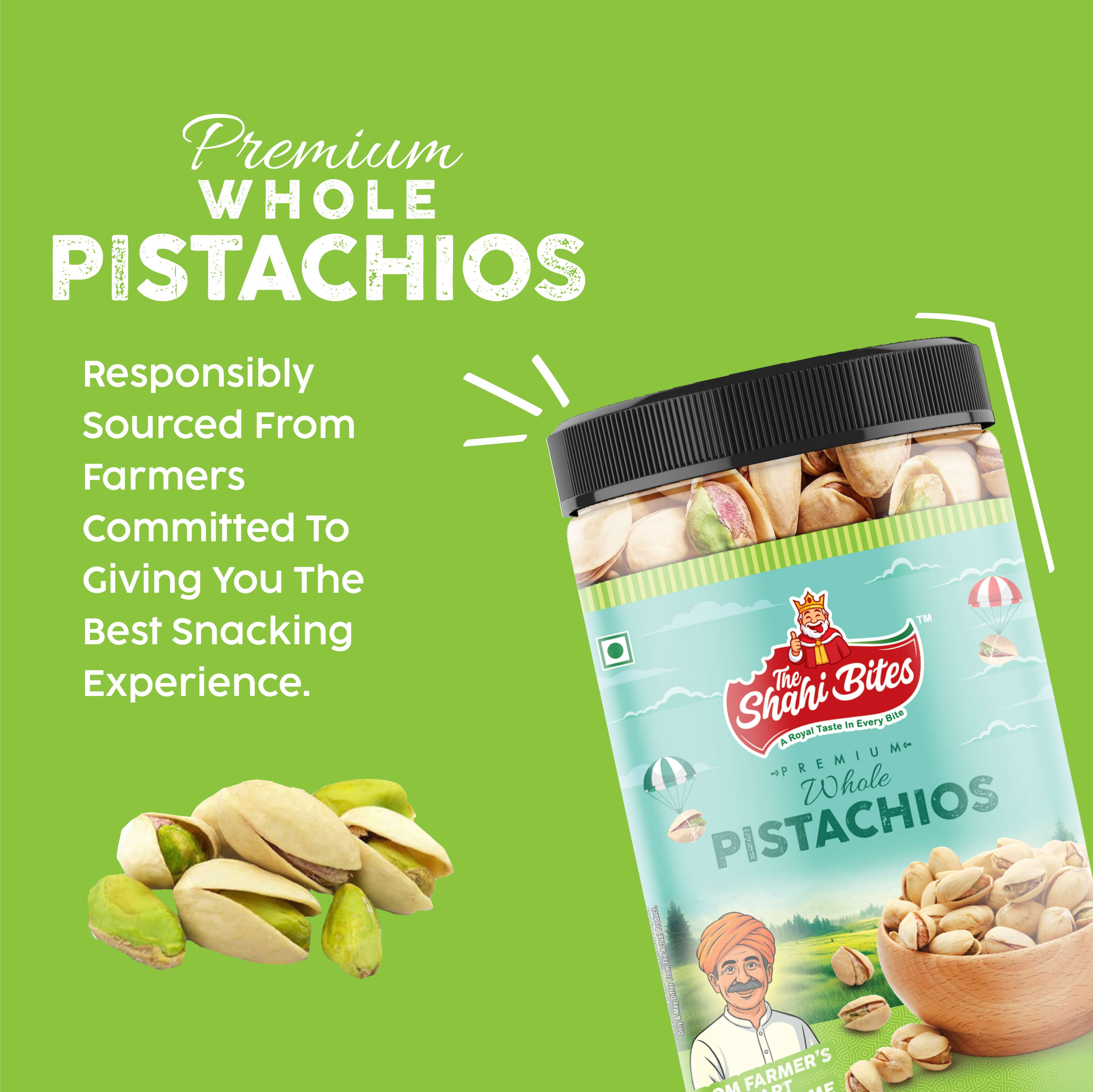 Shahi Bites Roasted & Salted Jumbo Pistachio – 200gm