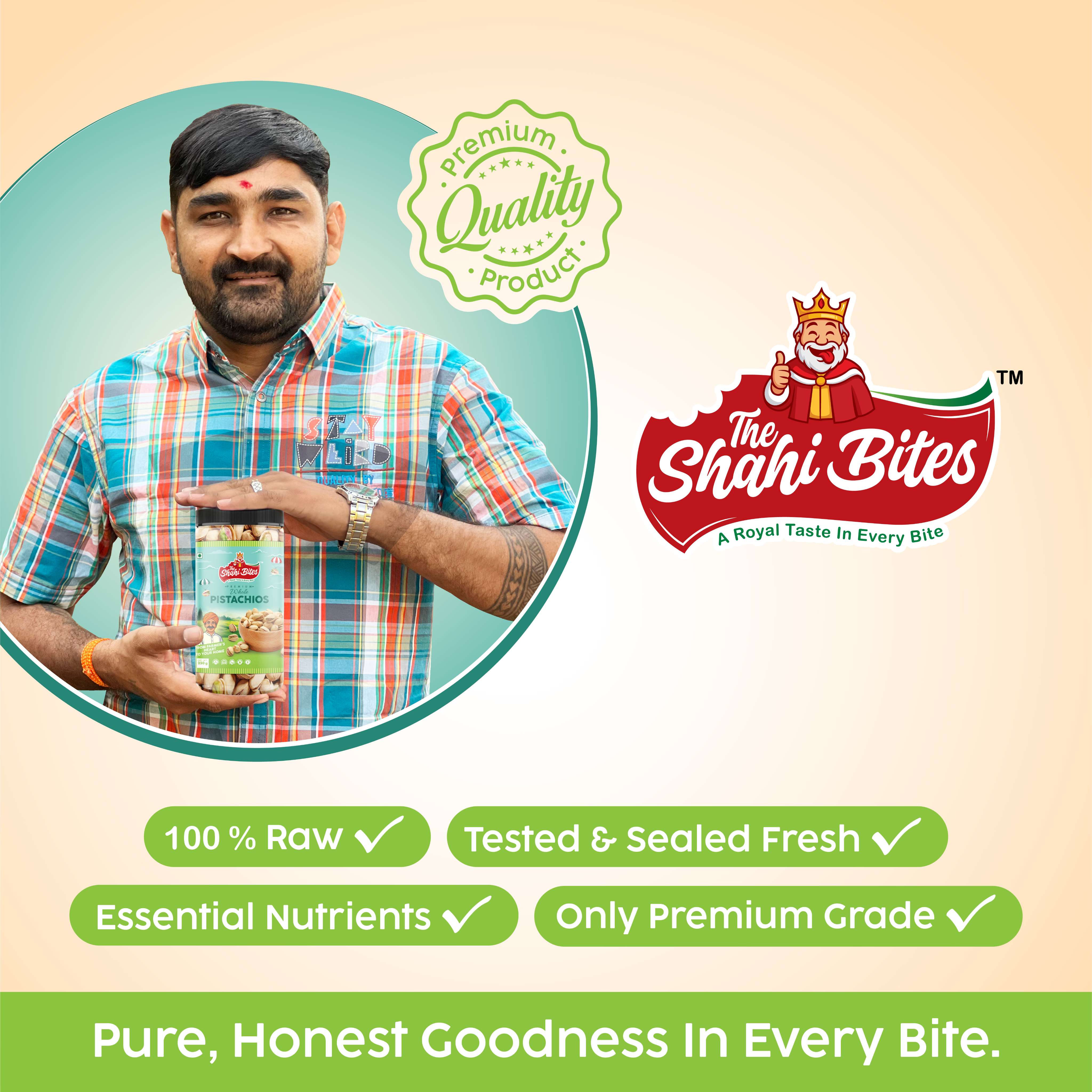 Shahi Bites Roasted & Salted Jumbo Pistachio – 200gm